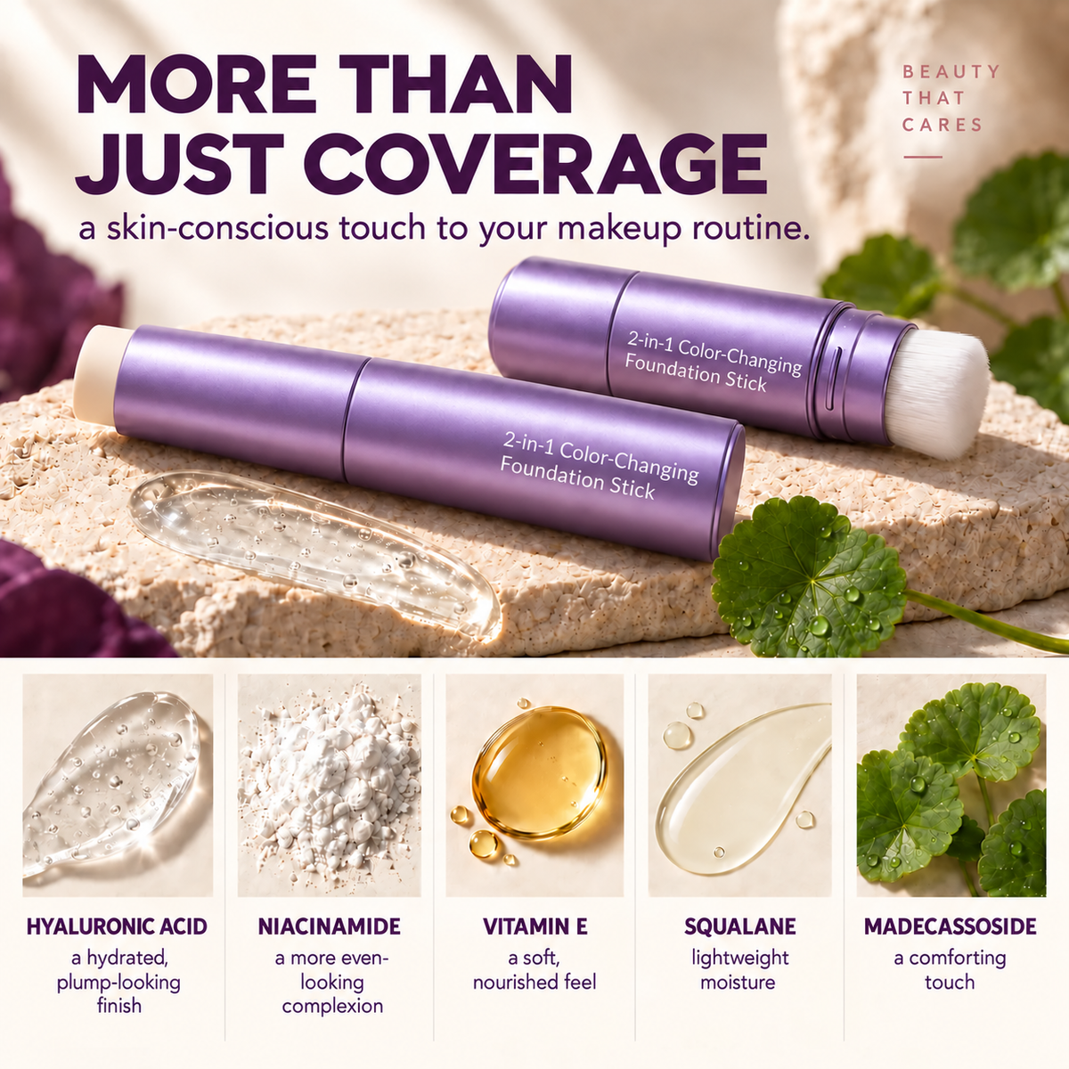 2-in-1 Color-Changing Foundation Stick