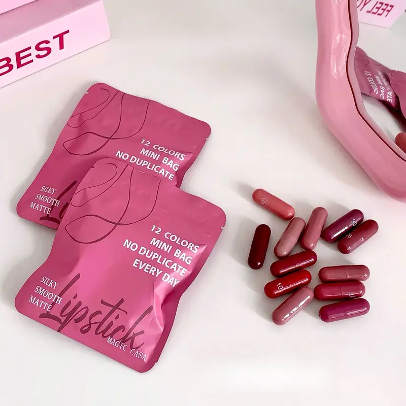 💄BUY 1 GET 1 FREE(24 pcs)! 12-color capsule set mini Longlasting Matte lipstick✨