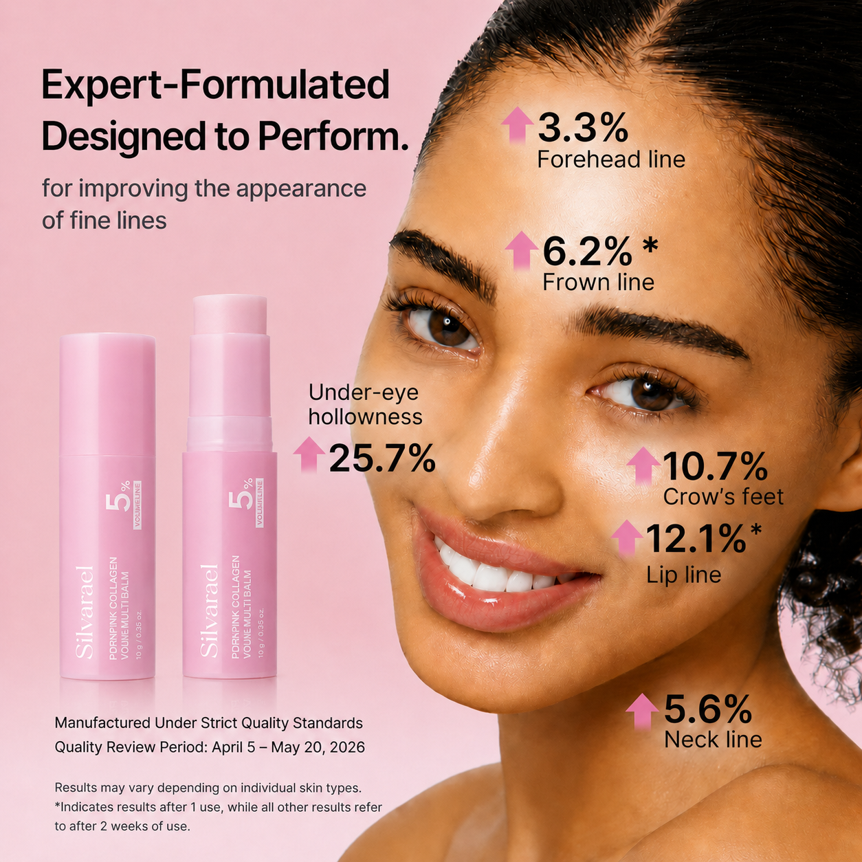 Last Day Buy 1 Get 1 Free Silvarael Korean PDRN Pink Collagen Volume Multi Balm