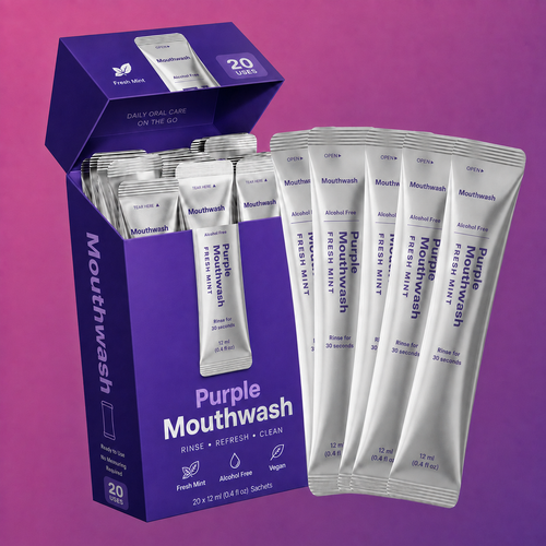 Purple Mouthwash (20 Single-Use Sachets / Box)