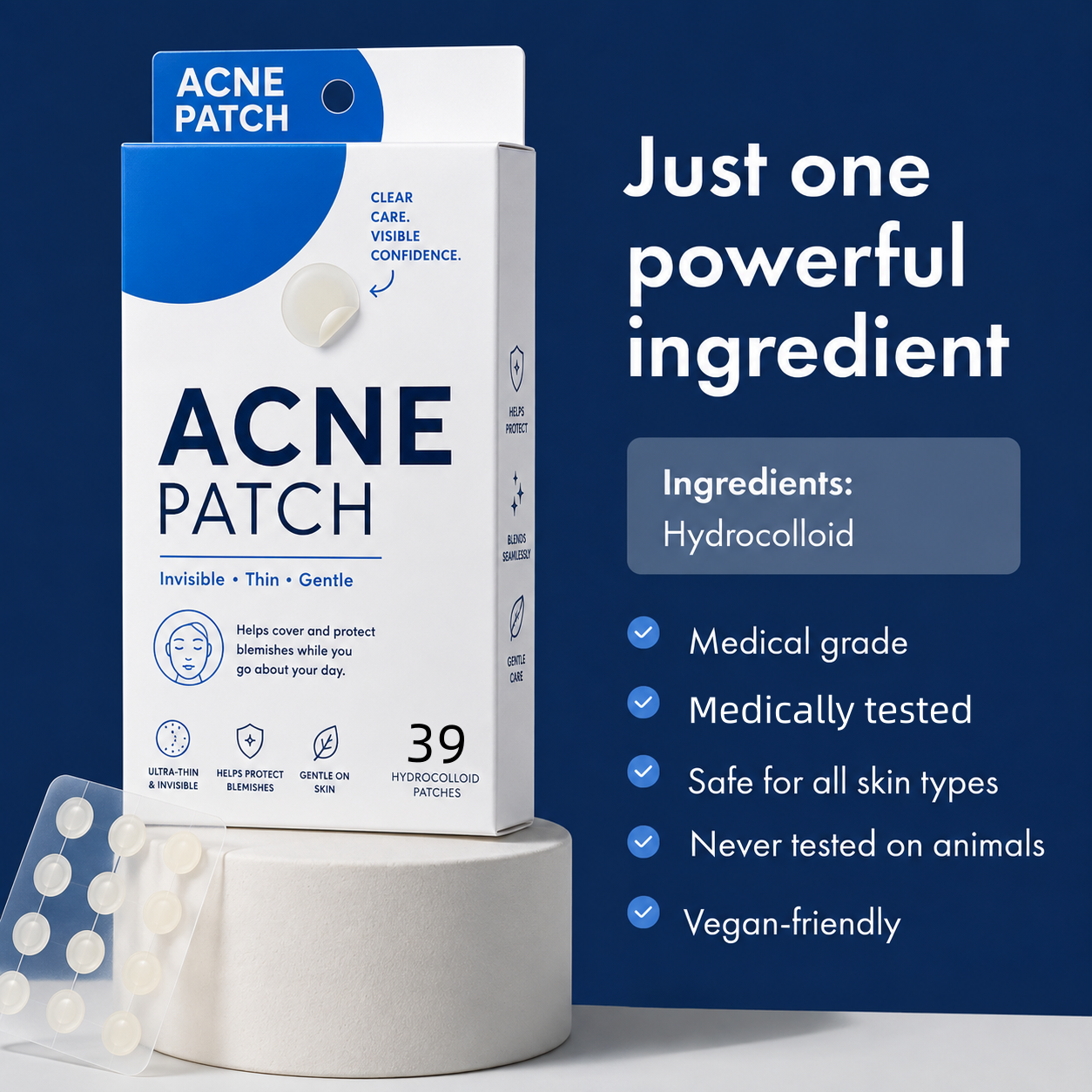 Pimple Patch Invisible+ Spot Patches - 39 stuks
