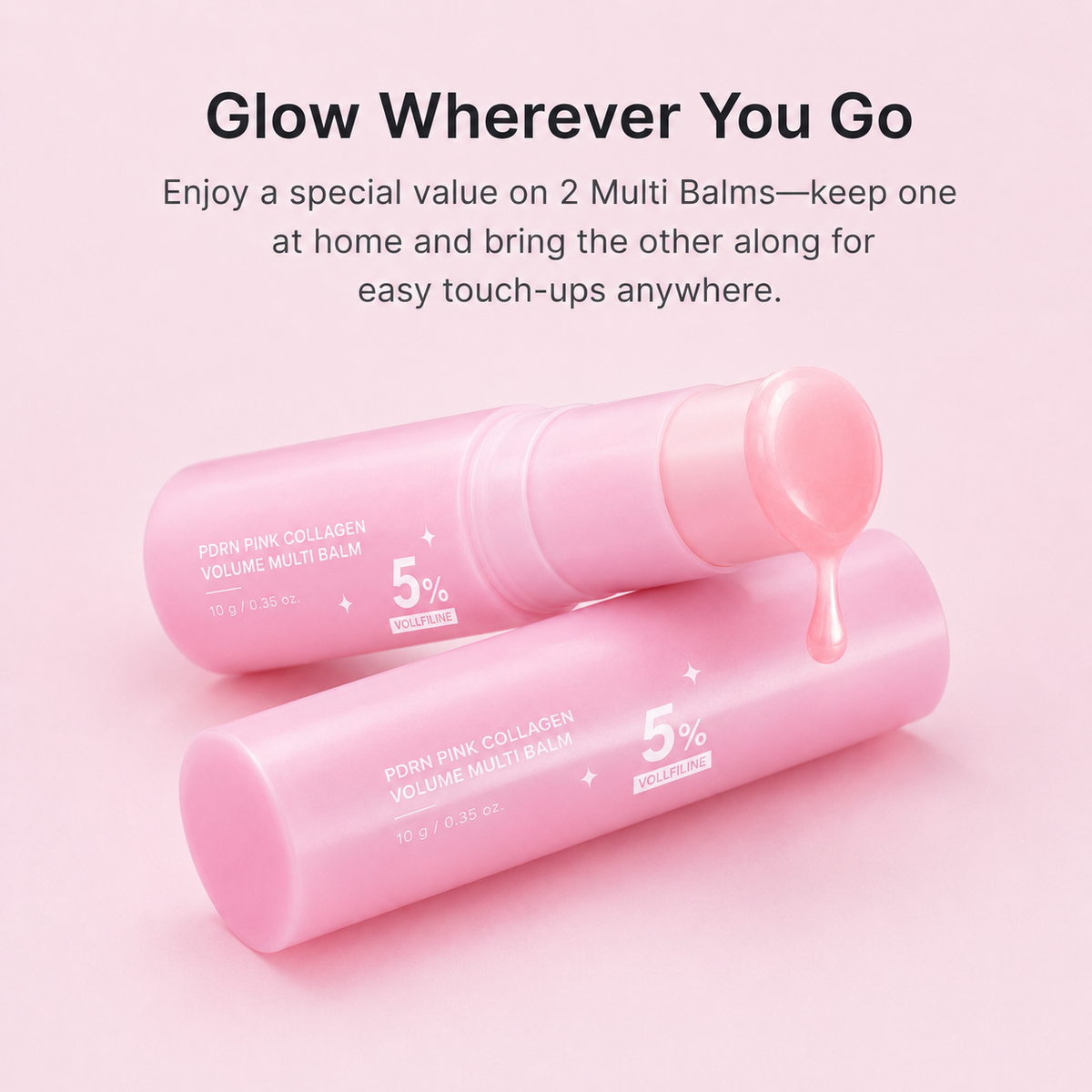 Last Day Buy 1 Get 1 Free Korean PDRN Pink Collagen Volume Multi Balm