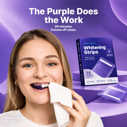 Purple Teeth Whitening Strips