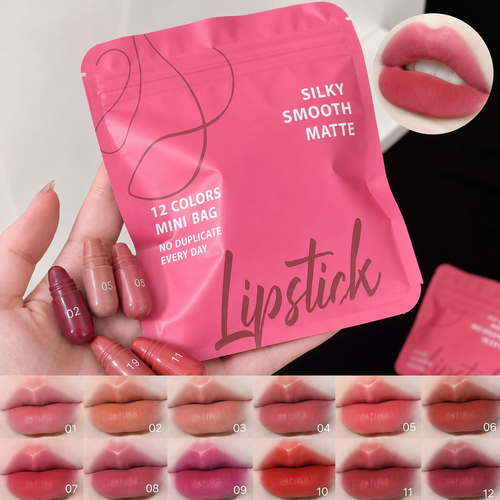 💄BUY 1 GET 1 FREE(24 pcs)! 12-color capsule set mini Longlasting Matte lipstick✨