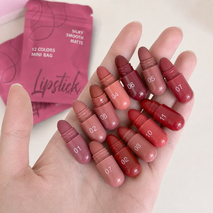 💄BUY 1 GET 1 FREE(24 pcs)! 12-color capsule set mini Longlasting Matte lipstick✨