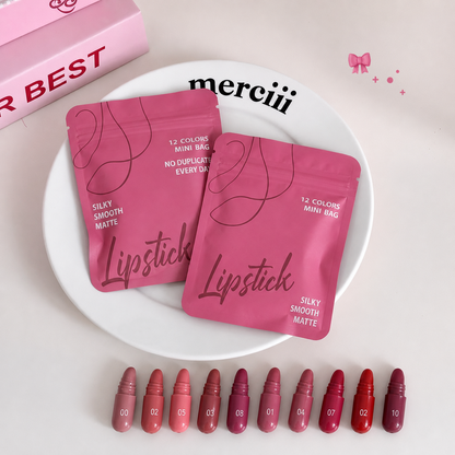 💄BUY 1 GET 1 FREE(24 pcs)! 12-color capsule set mini Longlasting Matte lipstick✨