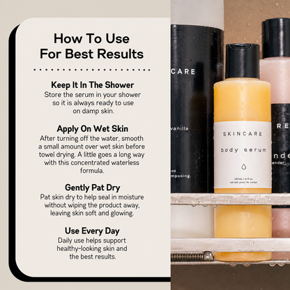 Skincare body serum - Vanilla flavor