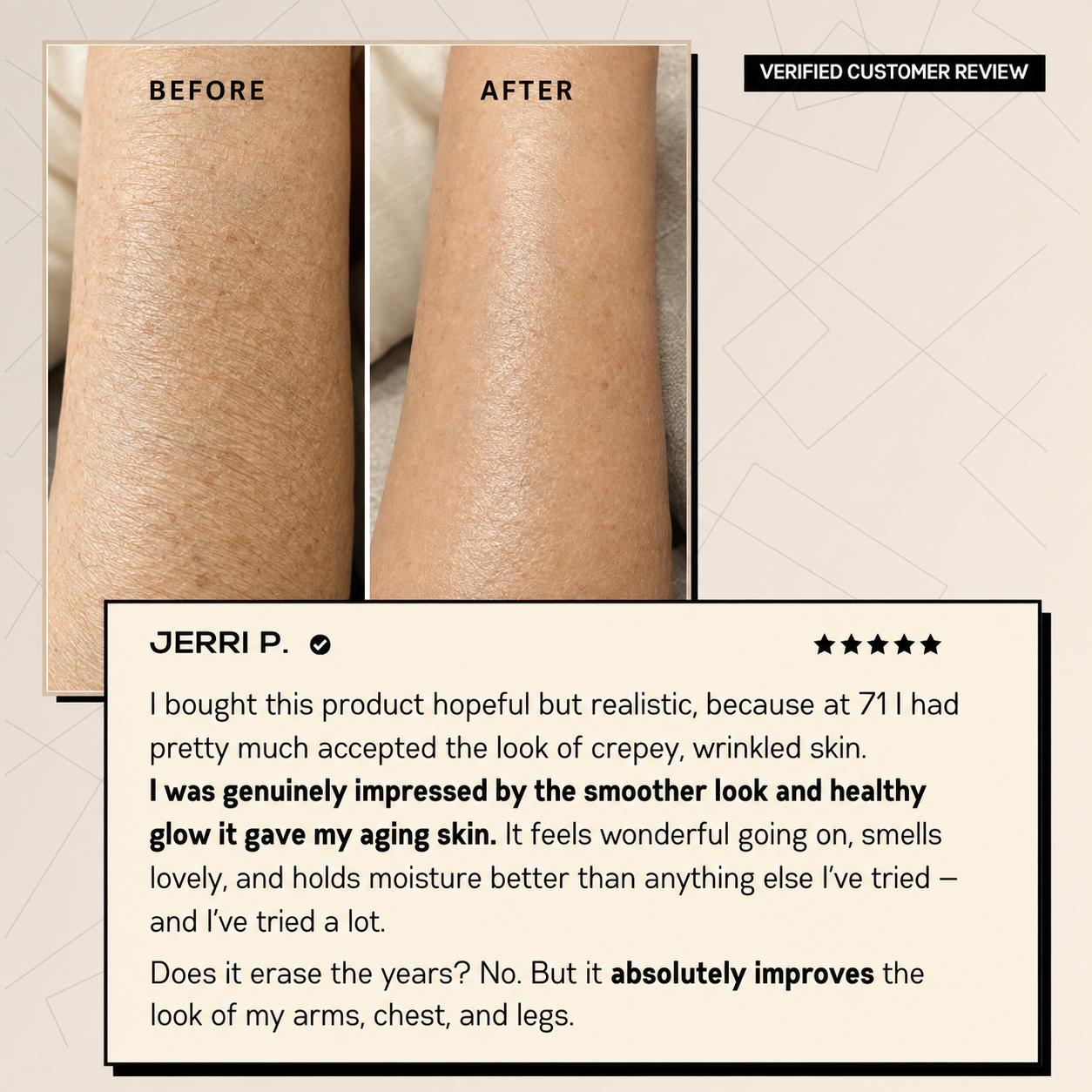 Skincare body serum sweet vanilla