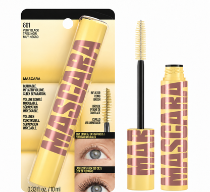 High-Intensity Volumizing Washable Mascara - Very Black