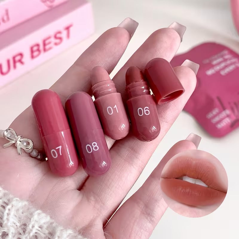 💄BUY 1 GET 1 FREE(24 pcs)! 12-color capsule set mini Longlasting Matte lipstick✨