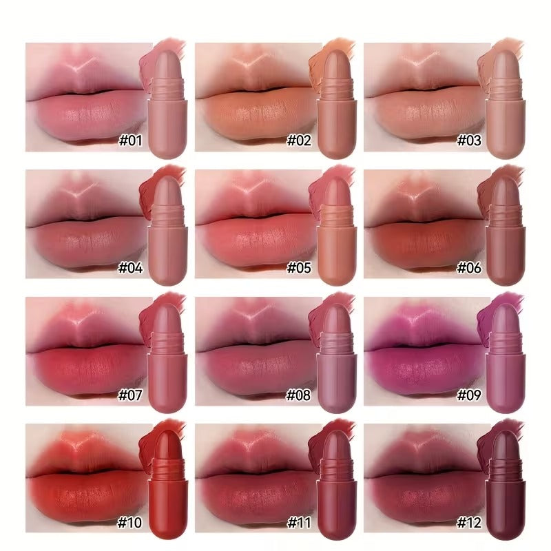 💄BUY 1 GET 1 FREE(24 pcs)! 12-color capsule set mini Longlasting Matte lipstick✨