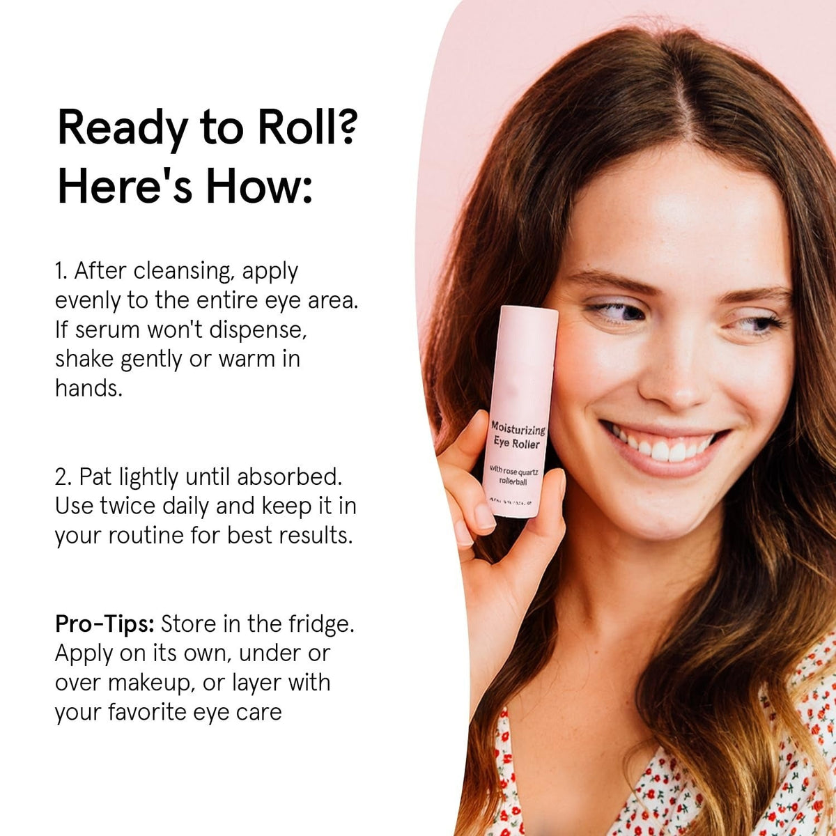 Under Eye Brightener with Rose Quartz Rollerball
