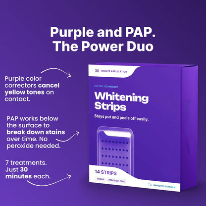 Purple Teeth Whitening Strips